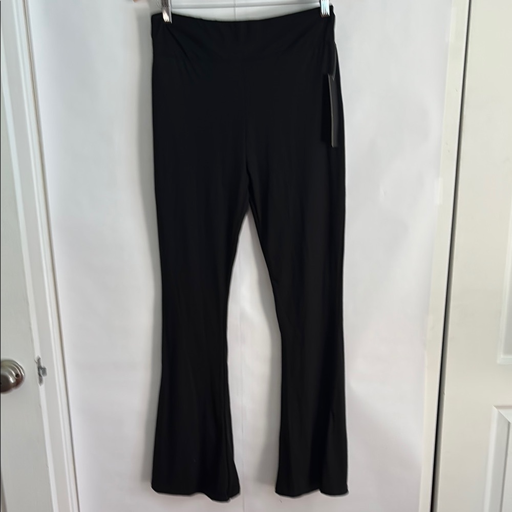 Black bell bottom soft leggings